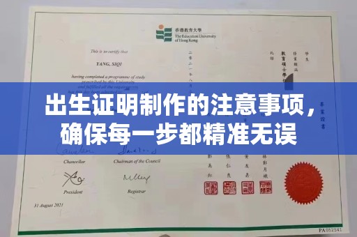 突泉出生证明制作的注意事项，确保每一步都精准无误