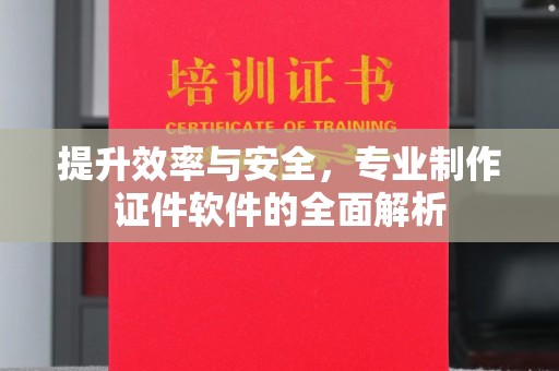 突泉提升效率与安全，专业制作证件软件的全面解析