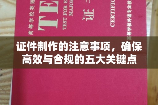 突泉证件制作的注意事项，确保高效与合规的五大关键点