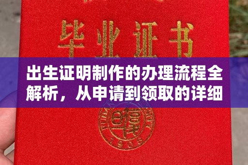 突泉出生证明制作的办理流程全解析，从申请到领取的详细指南