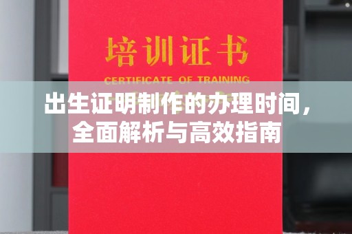 突泉出生证明制作的办理时间，全面解析与高效指南